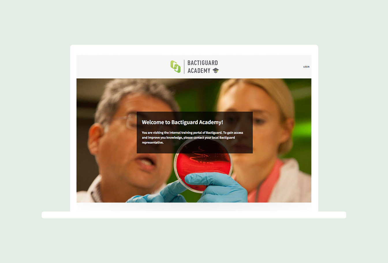 Bactiguard Drupal Opigno LMS Exempel