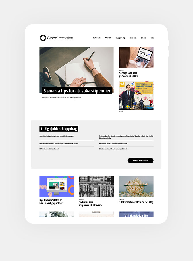 Globalportalen iPad